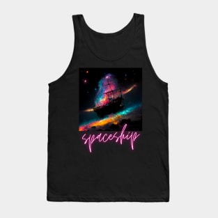 Spaceship Galleon Tank Top